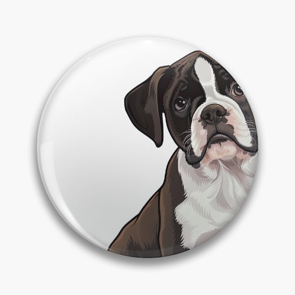 Item preview, Beautiful Realistic Boston Terrier Portrait Sticker Graphic Art designed and sold by TheTodayTribe.