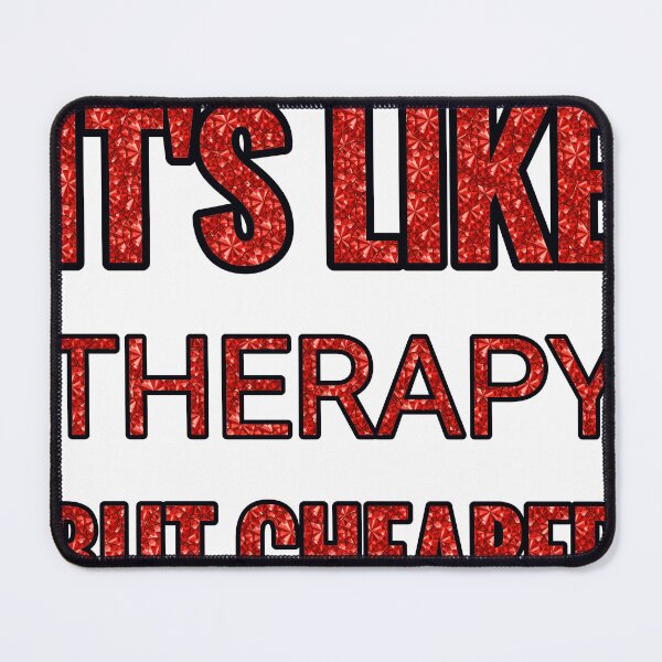 Item preview, Trail Walking It'S Like Therapy But Cheaper And Better Red Rhinestone designed and sold by TheIconSmith.