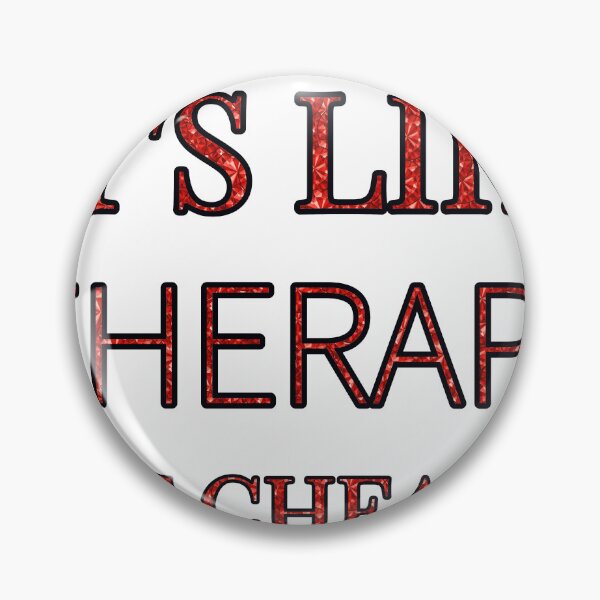 Item preview, Sightseeing It'S Like Therapy But Cheaper And Better Red Rhinestone designed and sold by TheIconSmith.