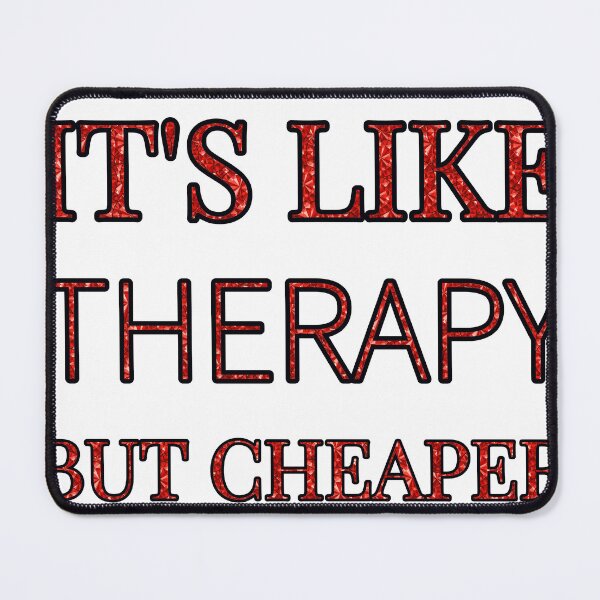 Item preview, Sightseeing It'S Like Therapy But Cheaper And Better Red Rhinestone designed and sold by TheIconSmith.