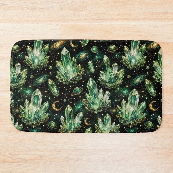Item preview, Emerald Crystal Galaxy Pattern | Celestial Space Aesthetic designed and sold by Aramdesing.