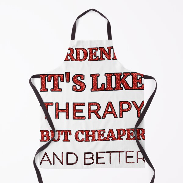 Item preview, Gardening It'S Like Therapy But Cheaper And Better Red Rhinestone designed and sold by TheIconSmith.