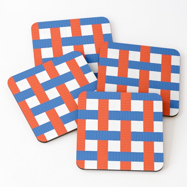 Item preview, Textured Interwoven Lattice of Blue Red and White Stripes designed and sold by ArtyFridgees.