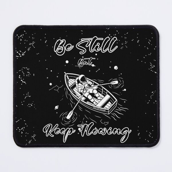Item preview, Be Still But Keep Flowing Christian Astronaut Cosmic Boat Line Art Space Faith Design | White designed and sold by ZechJohnRB.