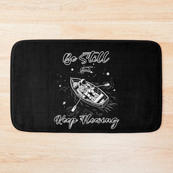 Item preview, Be Still But Keep Flowing Christian Astronaut Cosmic Boat Line Art Space Faith Design | White designed and sold by ZechJohnRB.