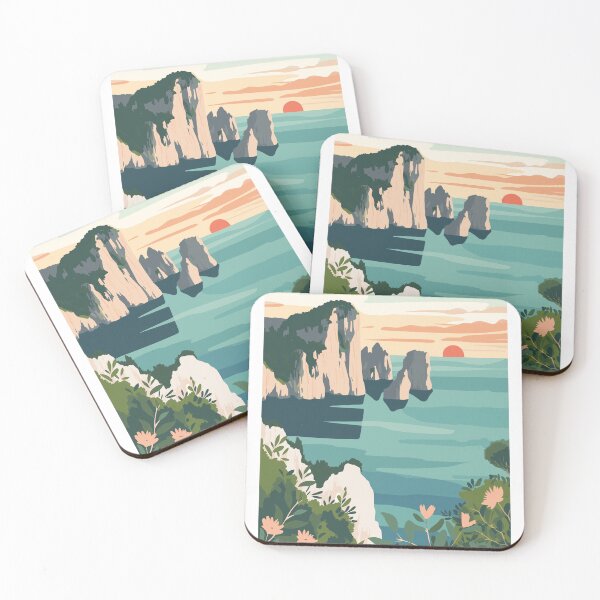 Item preview, Capri Italy Poster | Amalfi Coast Wall Art designed and sold by Goldie Graphics.