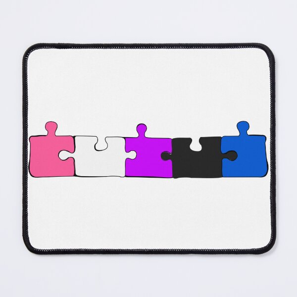 Item preview, Genderfluid Puzzle Pieces Pride Flag designed and sold by HarveyHandcraftsandDesigns.