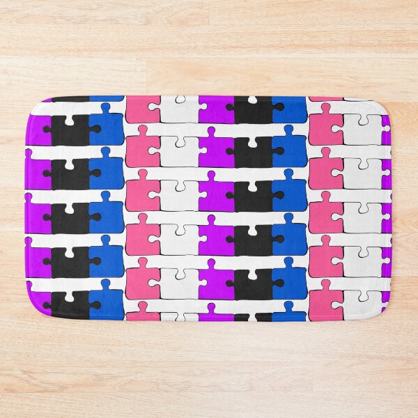 Item preview, Genderfluid Puzzle Pieces Pride Flag designed and sold by HarveyHandcraftsandDesigns.