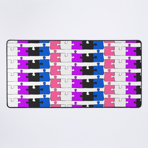 Item preview, Genderfluid Puzzle Pieces Pride Flag designed and sold by HarveyHandcraftsandDesigns.