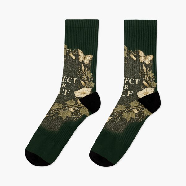 Item preview, Protect Your Peace Botanical Vintage Sticker designed and sold by irfanshikh.