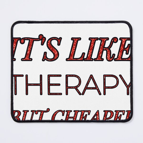 Item preview, Fishing It'S Like Therapy But Cheaper And Better Red Rhinestone designed and sold by TheIconSmith.