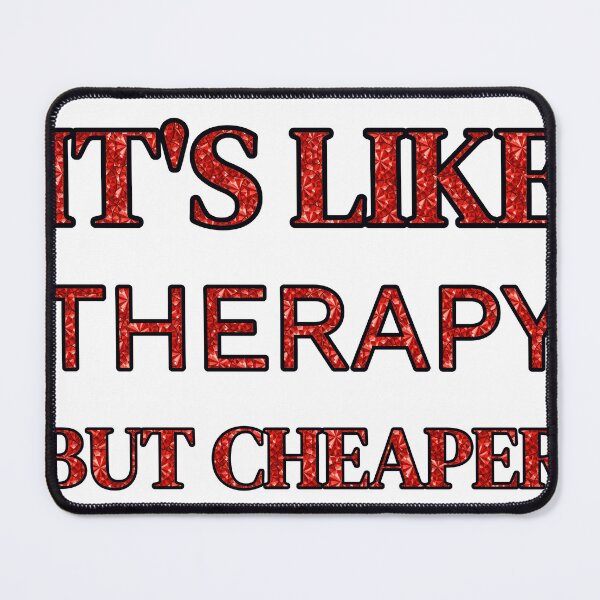 Item preview, Scuba Diving It'S Like Therapy But Cheaper And Better Red Rhinestone designed and sold by TheIconSmith.