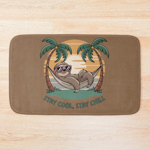 Item preview, Sloth in a hammock on the beach designed and sold by E4ST-INDUSTRIES.
