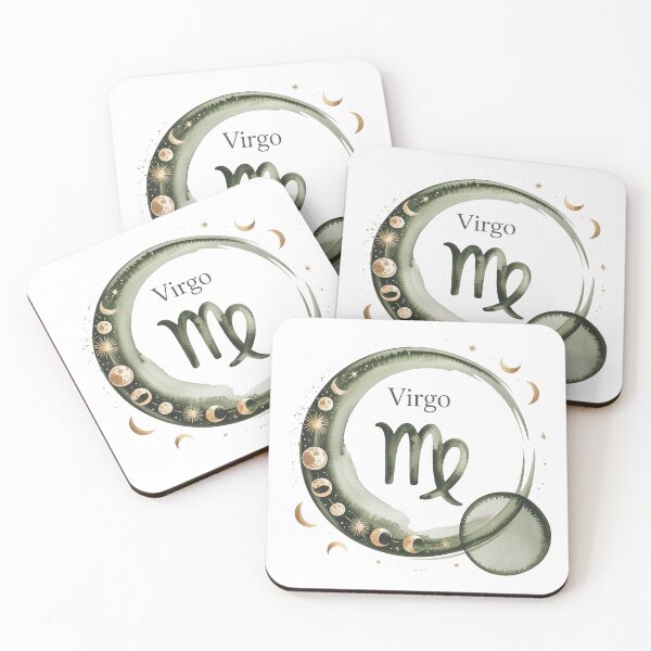 Item preview, Virgo Zodiac Watercolor Celestial Art – Elegant Astrology Design designed and sold by Cool-cat-art.