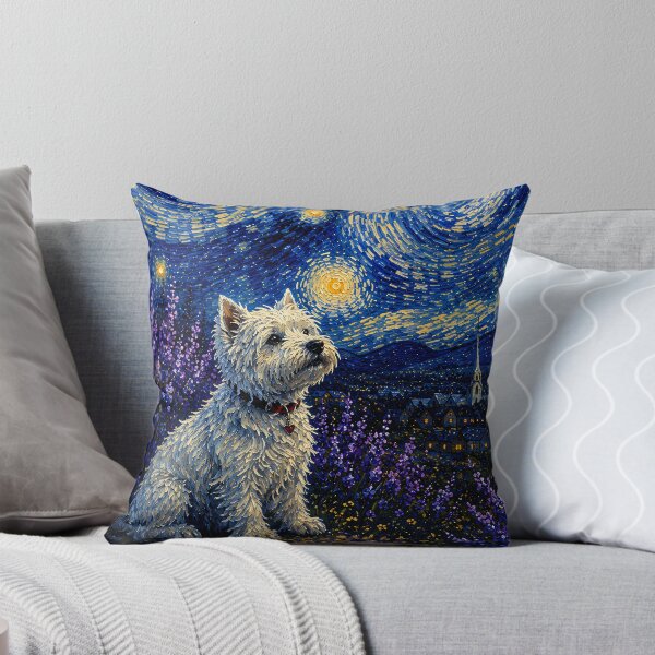 Item preview, Starry Night Westie Dreamscape designed and sold by ManJiangHong.