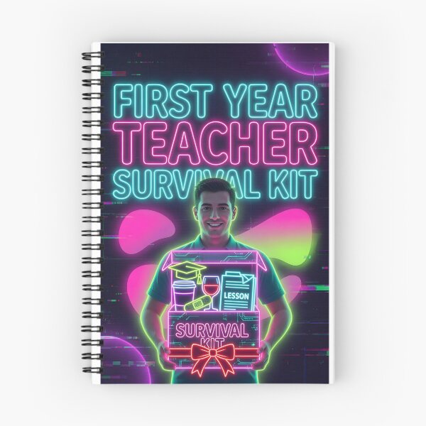 Item preview, FIRST YEAR TEACHER SURVIVAL KIT Neon designed and sold by AccidentalArtist.