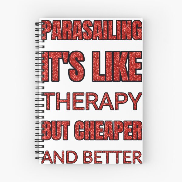 Item preview, Parasailing It'S Like Therapy But Cheaper And Better Red Rhinestone designed and sold by TheIconSmith.