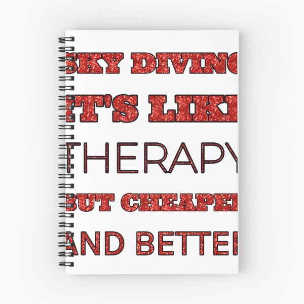 Item preview, Sky Diving It'S Like Therapy But Cheaper And Better Red Rhinestone designed and sold by TheIconSmith.