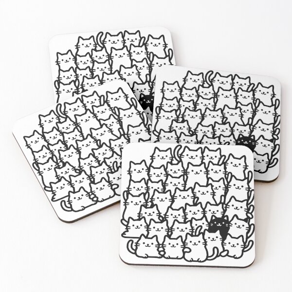 Item preview, Curious cats designed and sold by uunaa.