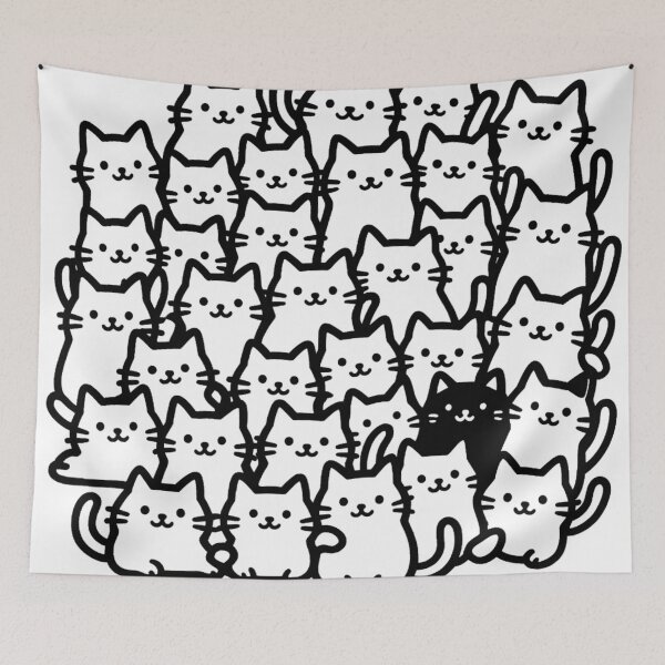Item preview, Curious cats designed and sold by uunaa.