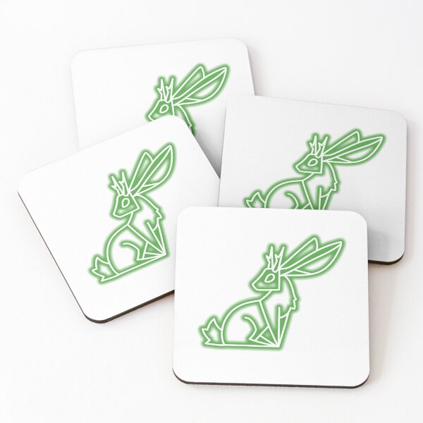 Item preview, Green Neon Jackalope designed and sold by The Artful Finch.