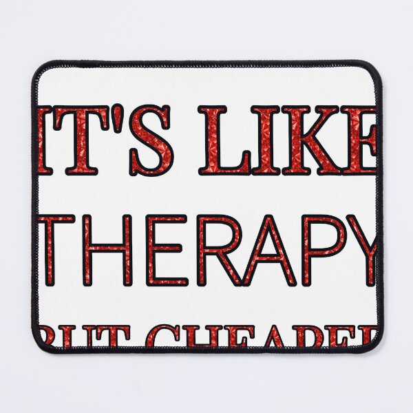Item preview, Skiing It'S Like Therapy But Cheaper And Better Red Rhinestone designed and sold by TheIconSmith.
