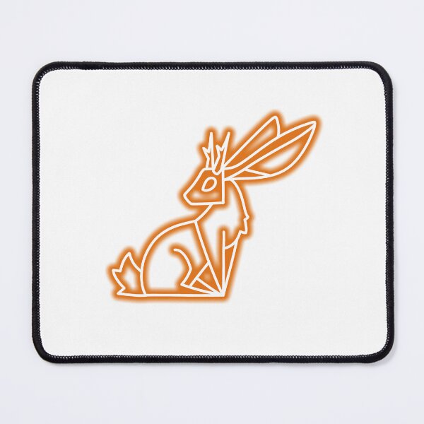 Item preview, Orange Neon Jackalope designed and sold by The Artful Finch.