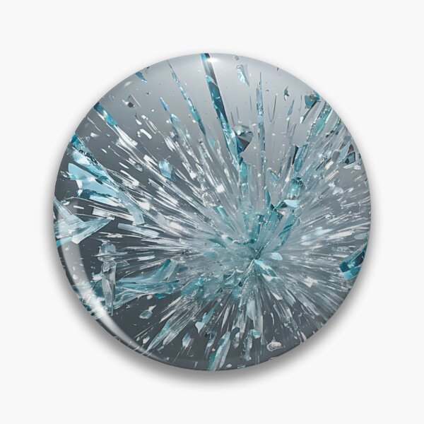 Item preview, Hyper-Realistic Shattered Glass Illusion Burst Art designed and sold by CuteSlothWorld.