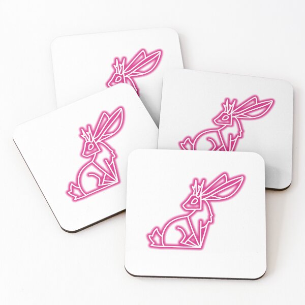 Item preview, Pink Neon Jackalope designed and sold by The Artful Finch.