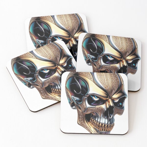 Item preview, Gold Metal Viking Skull designed and sold by Bluesax.