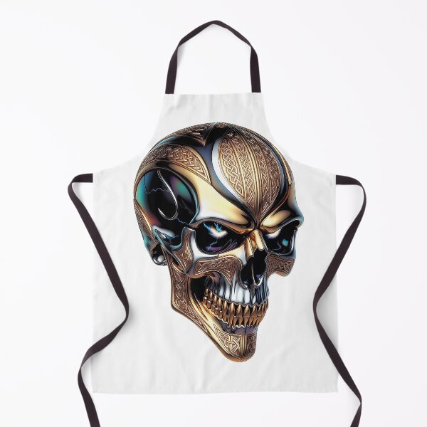 Item preview, Gold Metal Viking Skull designed and sold by Bluesax.