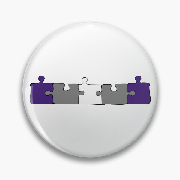 Item preview, Greysexual Puzzle Pieces Pride Flag designed and sold by HarveyHandcraftsandDesigns.