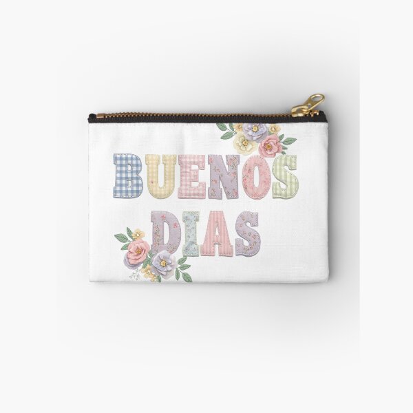 Item preview, The Words "BUENOS DIAS" in a Patchwork Style with Flowers designed and sold by Soulstar Designs.