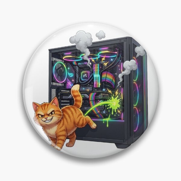 Item preview, Bad Cat Destroying Gaming PC designed and sold by J&K.