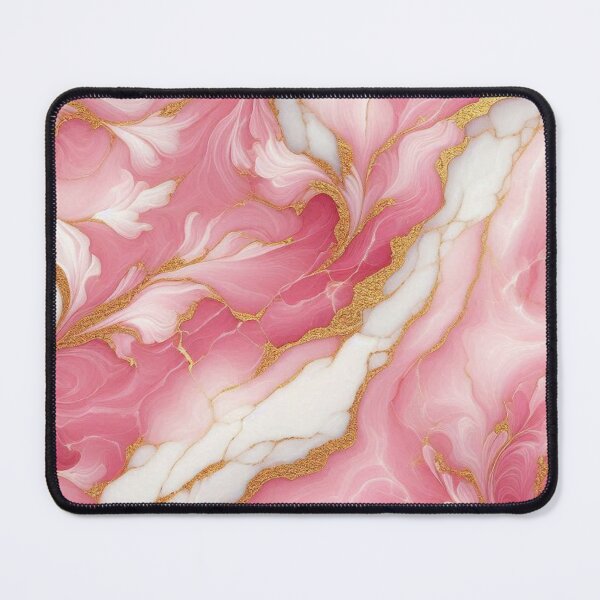 Item preview, Pink Gold Marble Stone Pattern Feminine Luxury Aesthetic designed and sold by WildStroke.