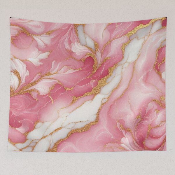 Item preview, Pink Gold Marble Stone Pattern Feminine Luxury Aesthetic designed and sold by WildStroke.