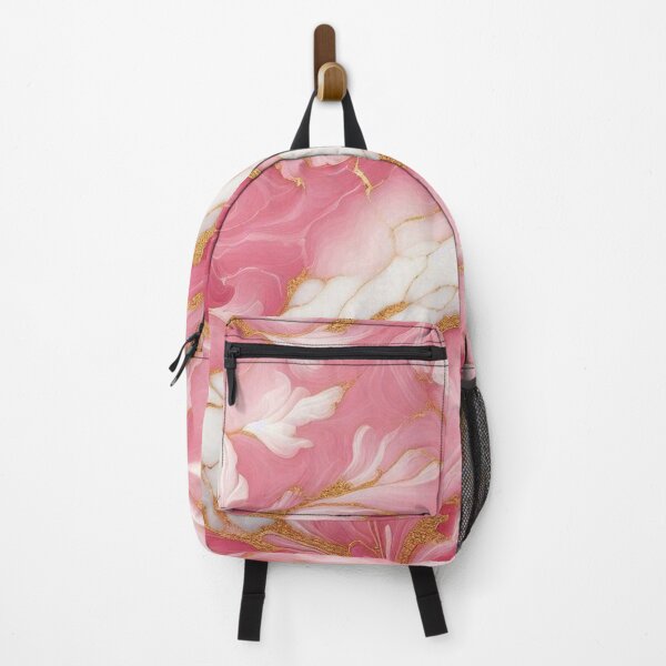 Item preview, Pink Gold Marble Stone Pattern Feminine Luxury Aesthetic designed and sold by WildStroke.