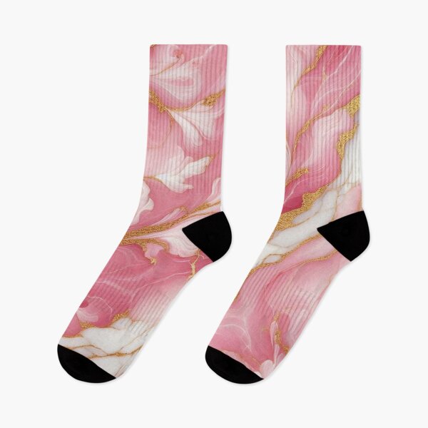 Item preview, Pink Gold Marble Stone Pattern Feminine Luxury Aesthetic designed and sold by WildStroke.