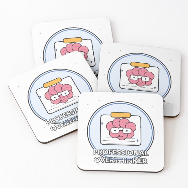Item preview, Professional Overthinker Funny Brain Design designed and sold by Cozy Oddities Studio.