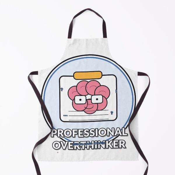 Artikelvorschau, Professional Overthinker Lustiges Gehirn Design entworfen und verkauft von Cozy Oddities Studio.