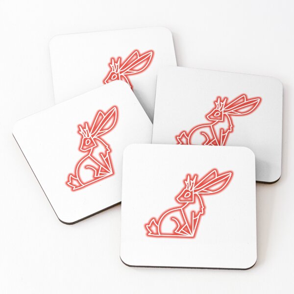 Item preview, Red Neon Jackalope designed and sold by The Artful Finch.