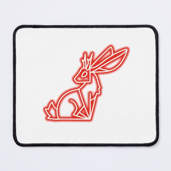 Item preview, Red Neon Jackalope designed and sold by The Artful Finch.