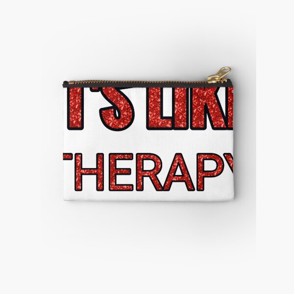 Item preview, Rucking It'S Like Therapy But Cheaper And Better Red Rhinestone designed and sold by TheIconSmith.