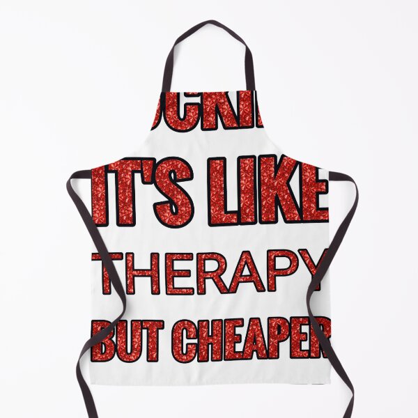 Item preview, Rucking It'S Like Therapy But Cheaper And Better Red Rhinestone designed and sold by TheIconSmith.
