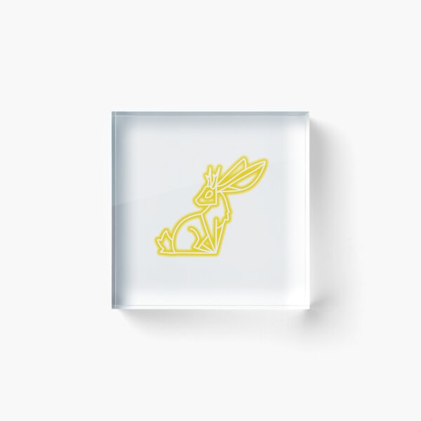 Item preview, Yellow Neon Jackalope designed and sold by The Artful Finch.