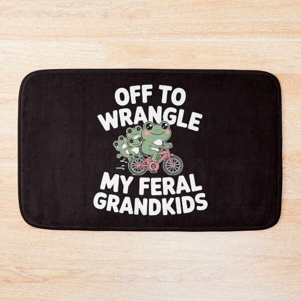 Item preview, Off to Wrangle My Feral Grandkids Retro Frog Meme Grandma Gift designed and sold by Redgiant87x.