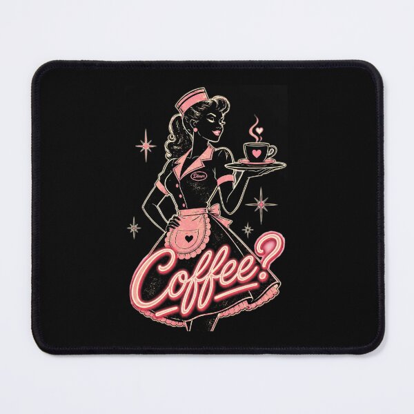 Item preview, Retro Diner Coffee Waitress designed and sold by ImagenFusionP.