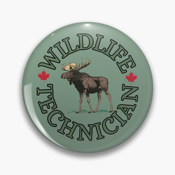 Item preview, Wildlife Technician Canada Moose Circular Text logo designed and sold by Shel13X.