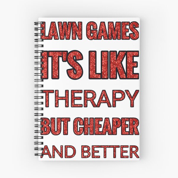 Item preview, Lawn Games It'S Like Therapy But Cheaper And Better Red Rhinestone designed and sold by TheIconSmith.