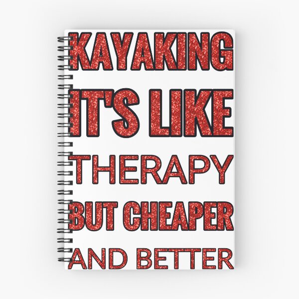 Item preview, Kayaking It'S Like Therapy But Cheaper And Better Red Rhinestone designed and sold by TheIconSmith.